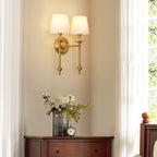 Applique Moderno con Ombrello in Ottone 1/2 Luce
