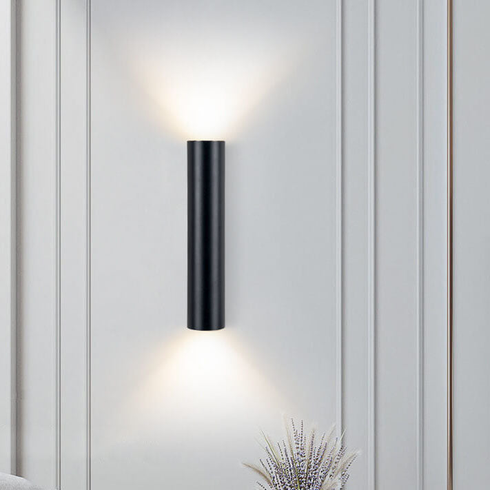 Applique da Parete Moderna Minimalista Rotonda in Alluminio con 2 Luci per Camera da Letto