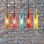 Lampadario in Vetro Antico con 1 Luce