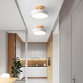 Lampada da soffitto a LED rotonda Nordic Log semi-incassata