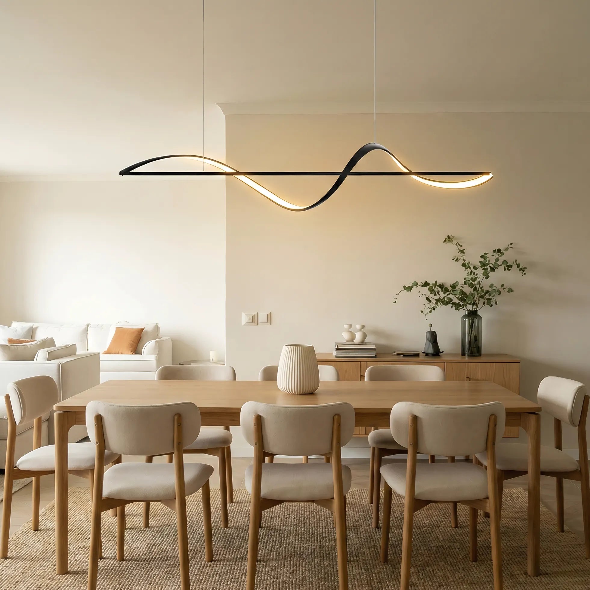 Moderna Creativa Italiana Semplice Linee Lampada a Sospensione per Ristorante