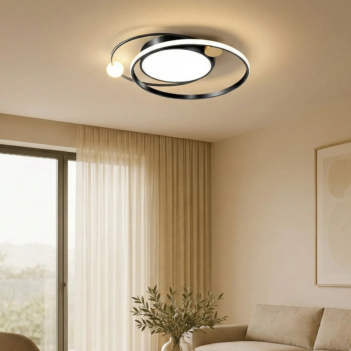 Lampada da soffitto rotonda in acrilico elegante