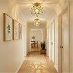 Glarefusion Vintage Star Shape Ceiling Light