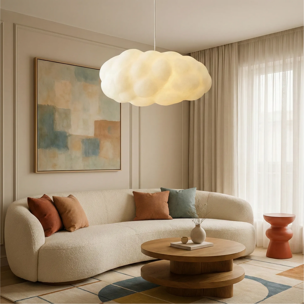 Lampada da soffitto moderna a forma di nuvola creativa