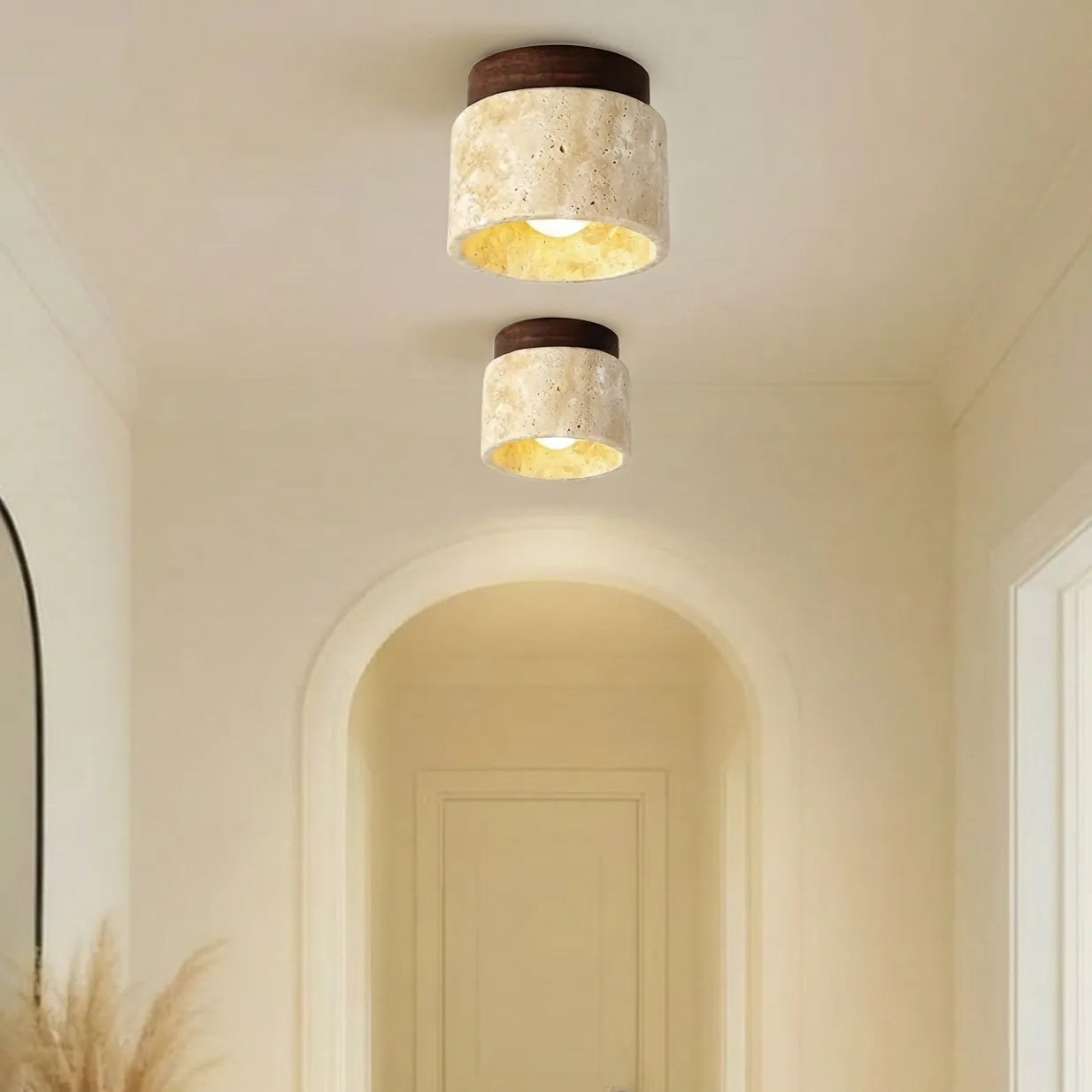 Lampada da soffitto moderna in stile crema creativo