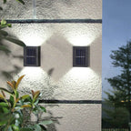 Lampada da Parete da Giardino LED Impermeabile Solare a Forma Quadrata