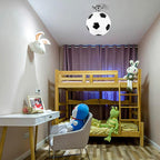Luce da soffitto semi-incassata a 1 luce in vetro creativo da basket e calcio