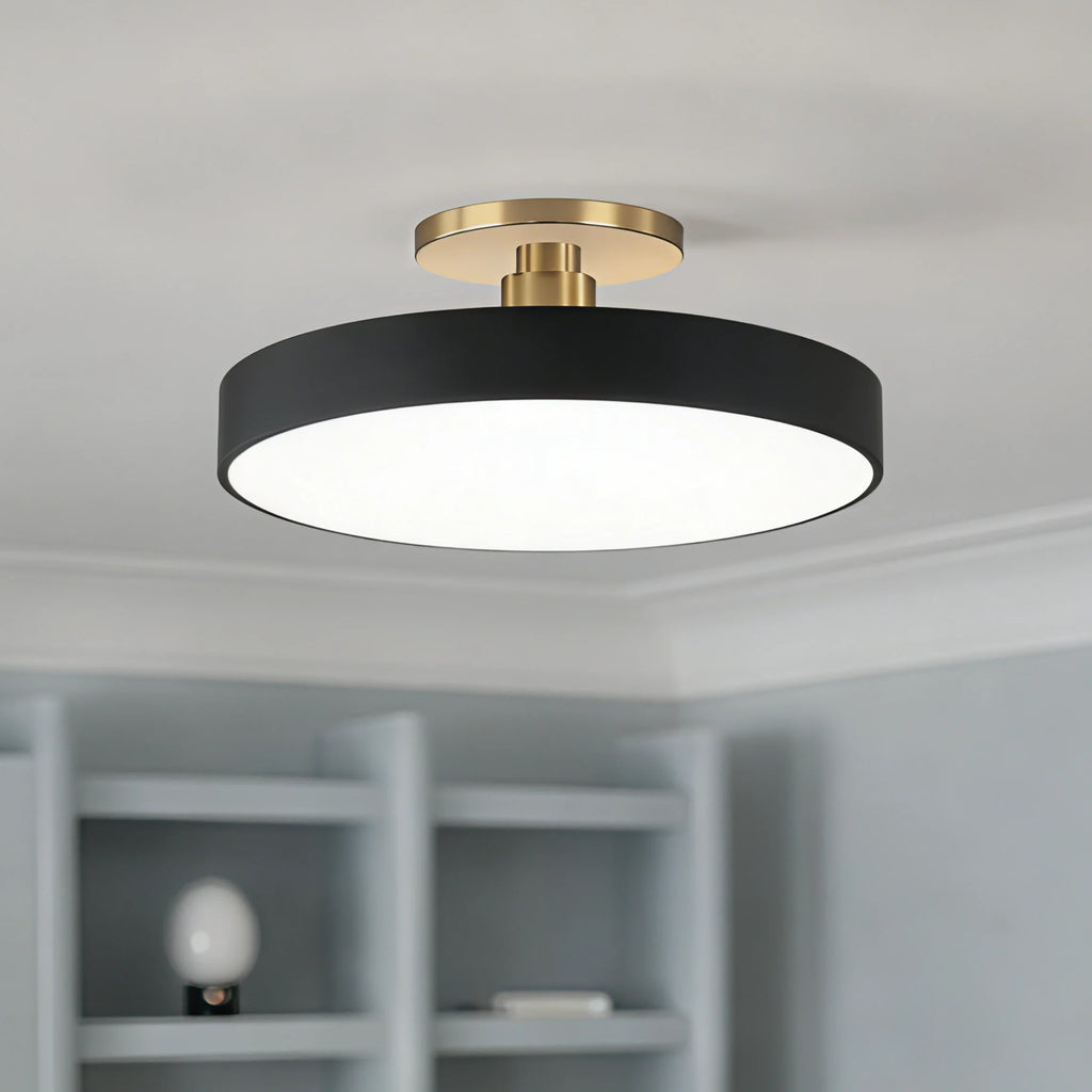 Lampada da soffitto rotonda a incasso nordica
