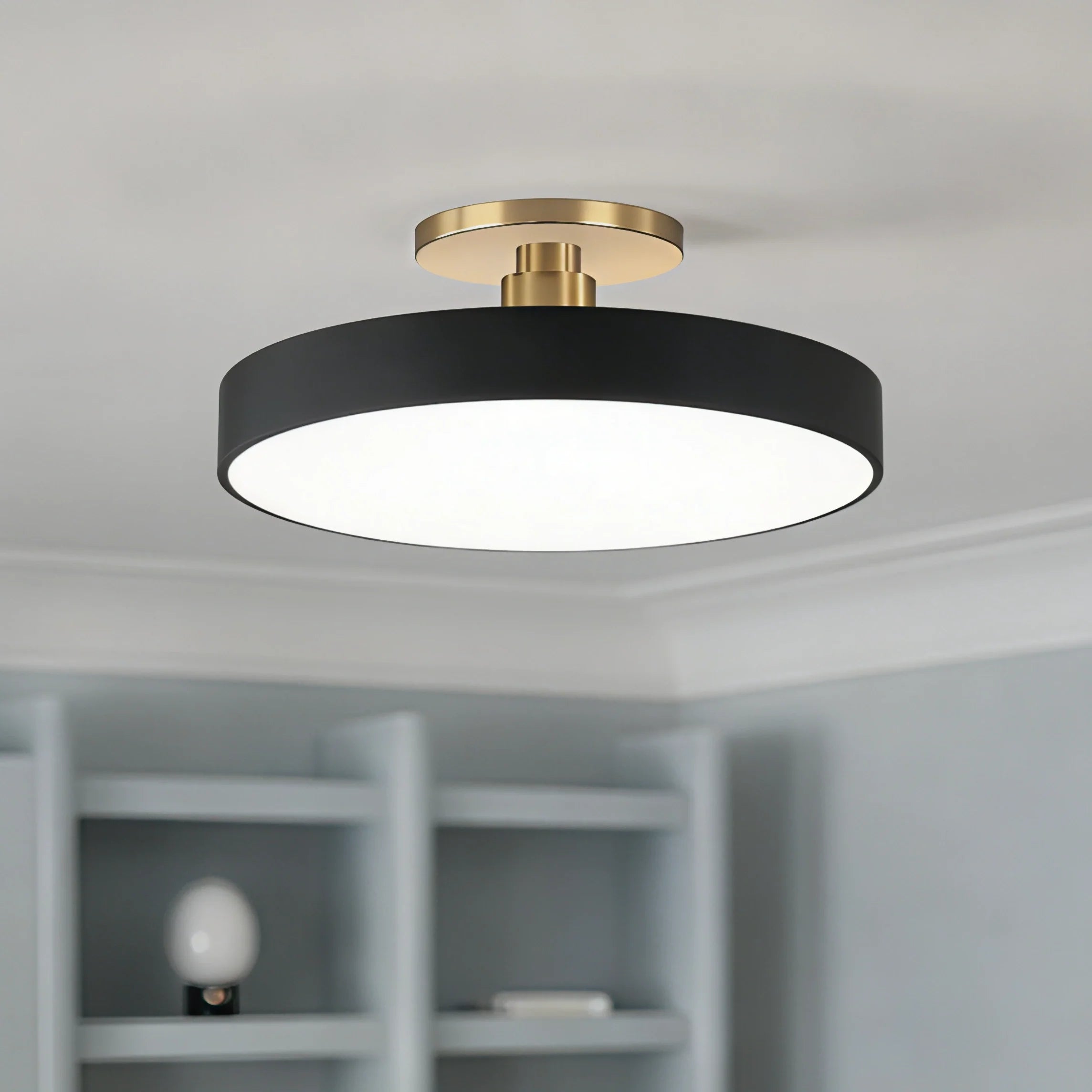 Lampada da soffitto rotonda a incasso nordica