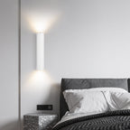 Applique da Parete Moderna Minimalista Rotonda in Alluminio con 2 Luci per Camera da Letto