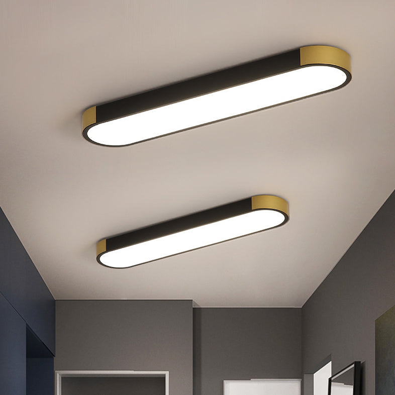 Moderna Lampada da Soffitto LED Flush Mount Rettangolare Minimalista