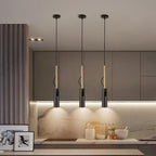 Luce a sospensione LED con spot moderno minimalista in oro a 1 luce