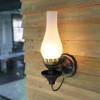 Applique da parete antica a kerosene 1 luce Retro