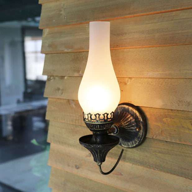 Applique da parete antica a kerosene 1 luce Retro