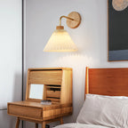 Lampada da Parete Modern Minimalista con Ombra Pieghettata a 1 Luce