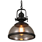 Frendorf | Lampada a sospensione in vetro a forma di ciotola | Design retro industriale