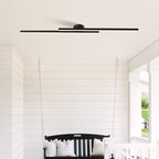 Maddie | Lampada da soffitto LED lineare moderna ultra-sottile in alluminio