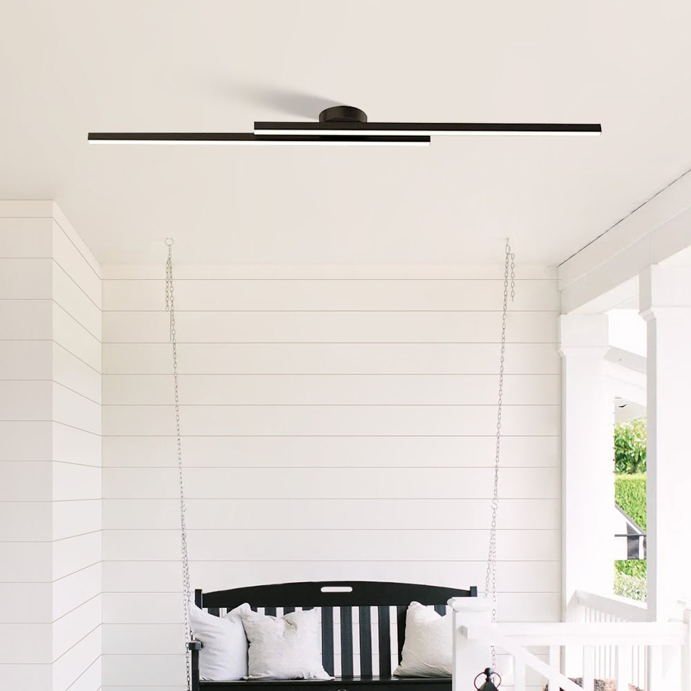Maddie | Lampada da soffitto LED lineare moderna ultra-sottile in alluminio