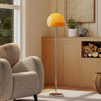 Lampada da Terra Rotonda in Vetro alla Moda