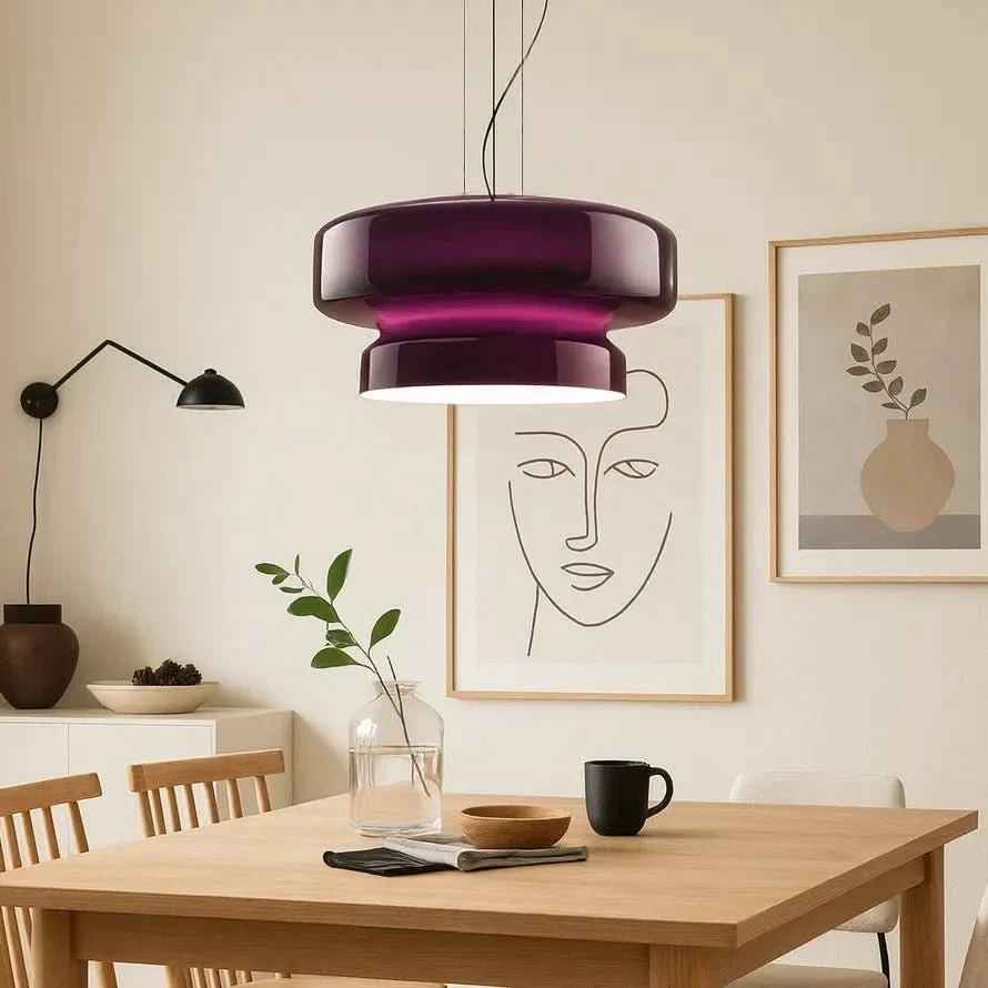 Glarefusion Lampada da Soffitto in Vetro Colorato