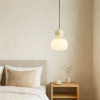 Lampada a Sospensione Art Deco Glarefusion Cream