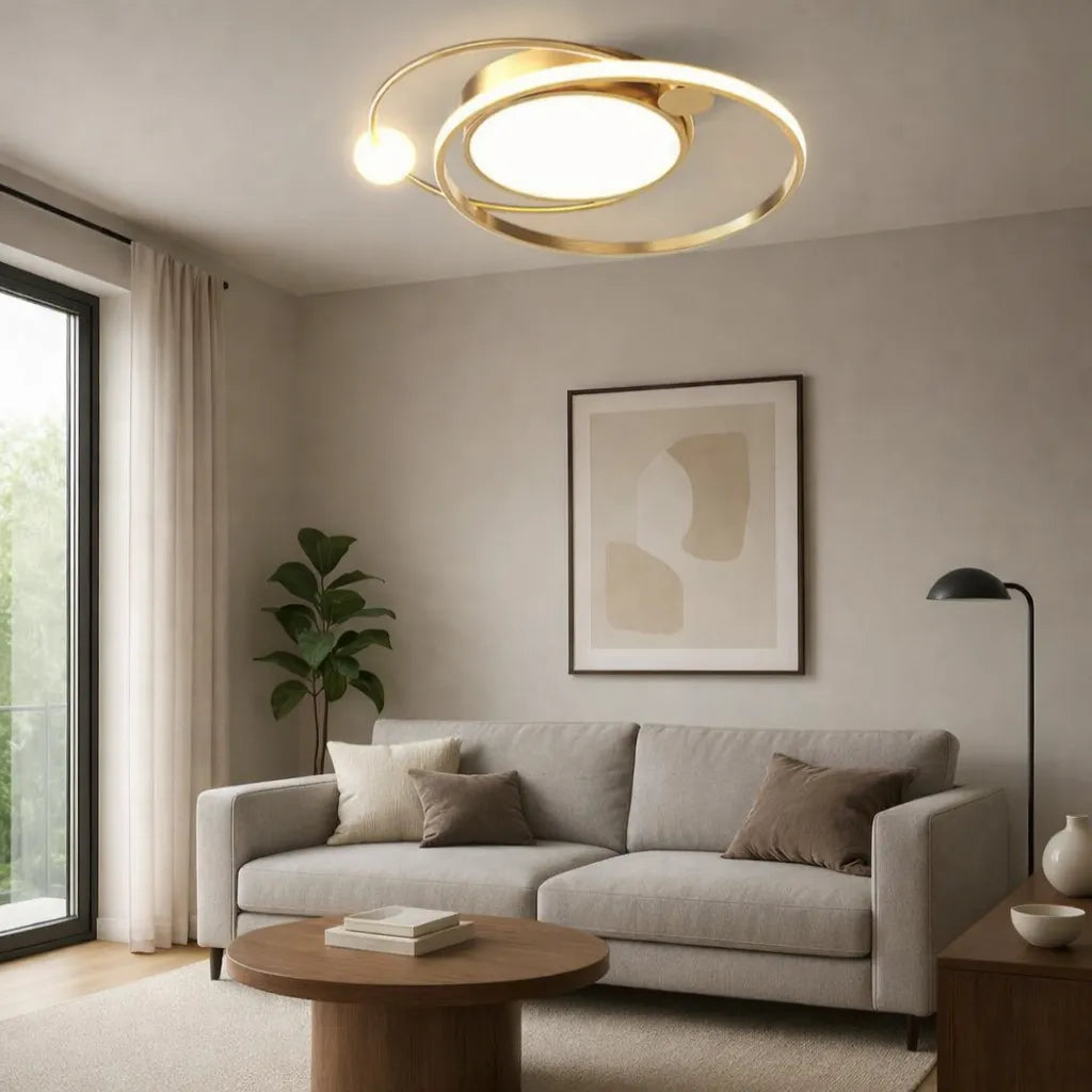 Lampada da soffitto rotonda in acrilico elegante