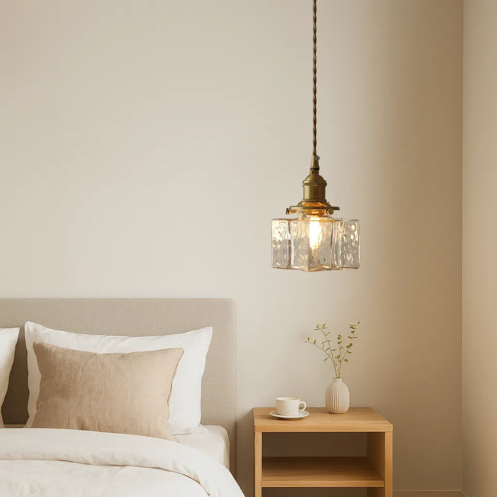 Lampada a Sospensione in Vetro Moderno Retro Glarefusion