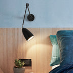 Applique da Parete Retrattile Rotante in Ferro a Braccio Swing Industriale Retro con 1 Luce