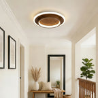 Lampada da soffitto moderna rotonda in metallo e acrilico