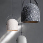 Lampada a Sospensione Cilindrica in Cemento Creativo Nordic con 1 Luce