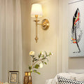Applique Moderno con Ombrello in Ottone 1/2 Luce