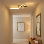 Moderna Semplice Luce da Soffitto LED in Alluminio Nero