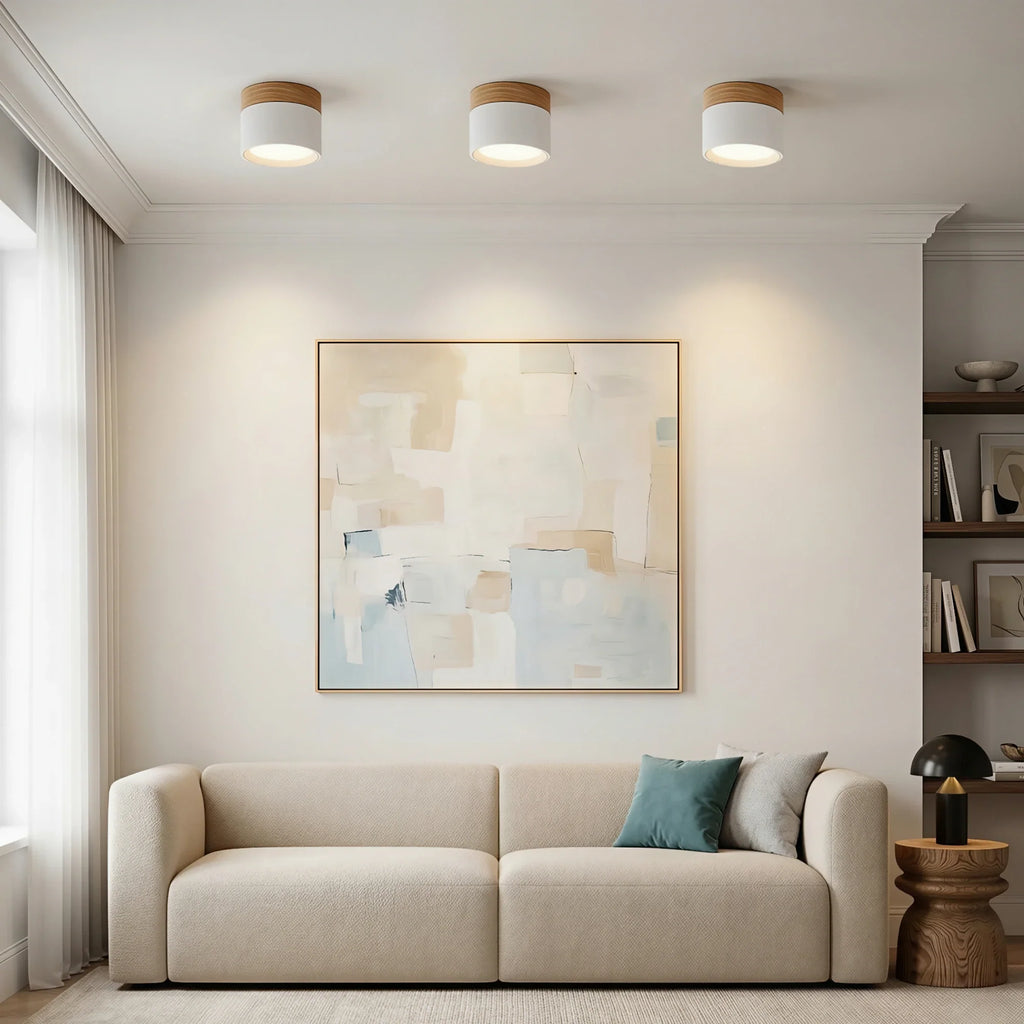 Lampada da soffitto LED cilindrica semplice nordica