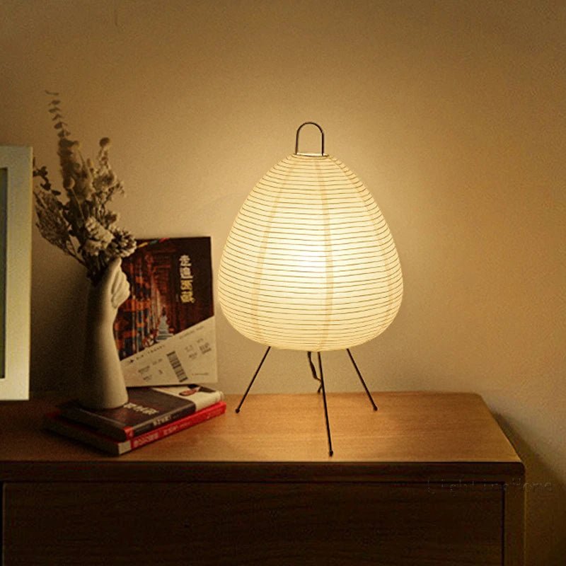 Lampada giapponese realizzata in carta di riso - Lampada in carta di riso