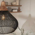 BistroBeam Light - Moderna Lampada a Sospensione in Rattan
