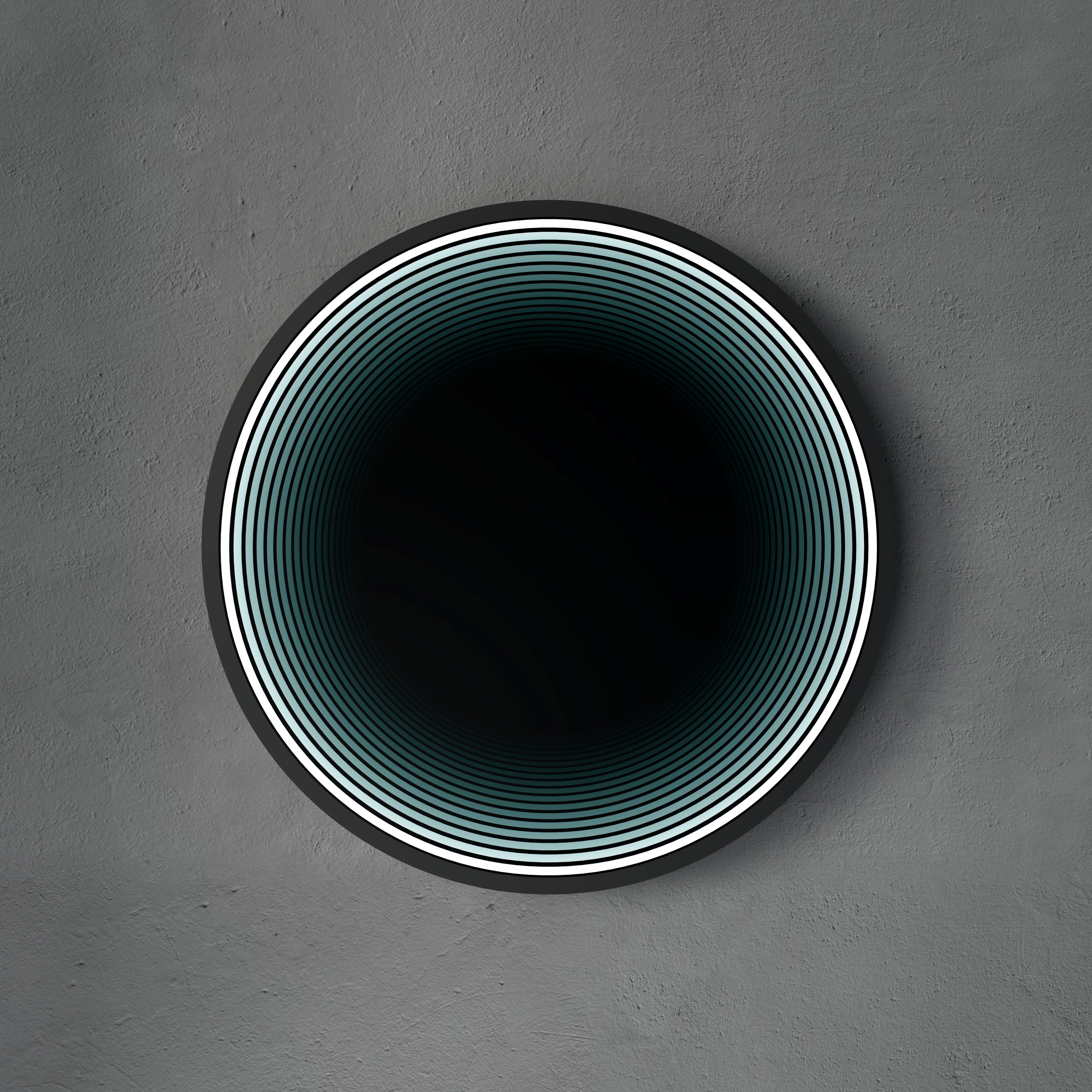 Specchio Circolare 3D con Luce