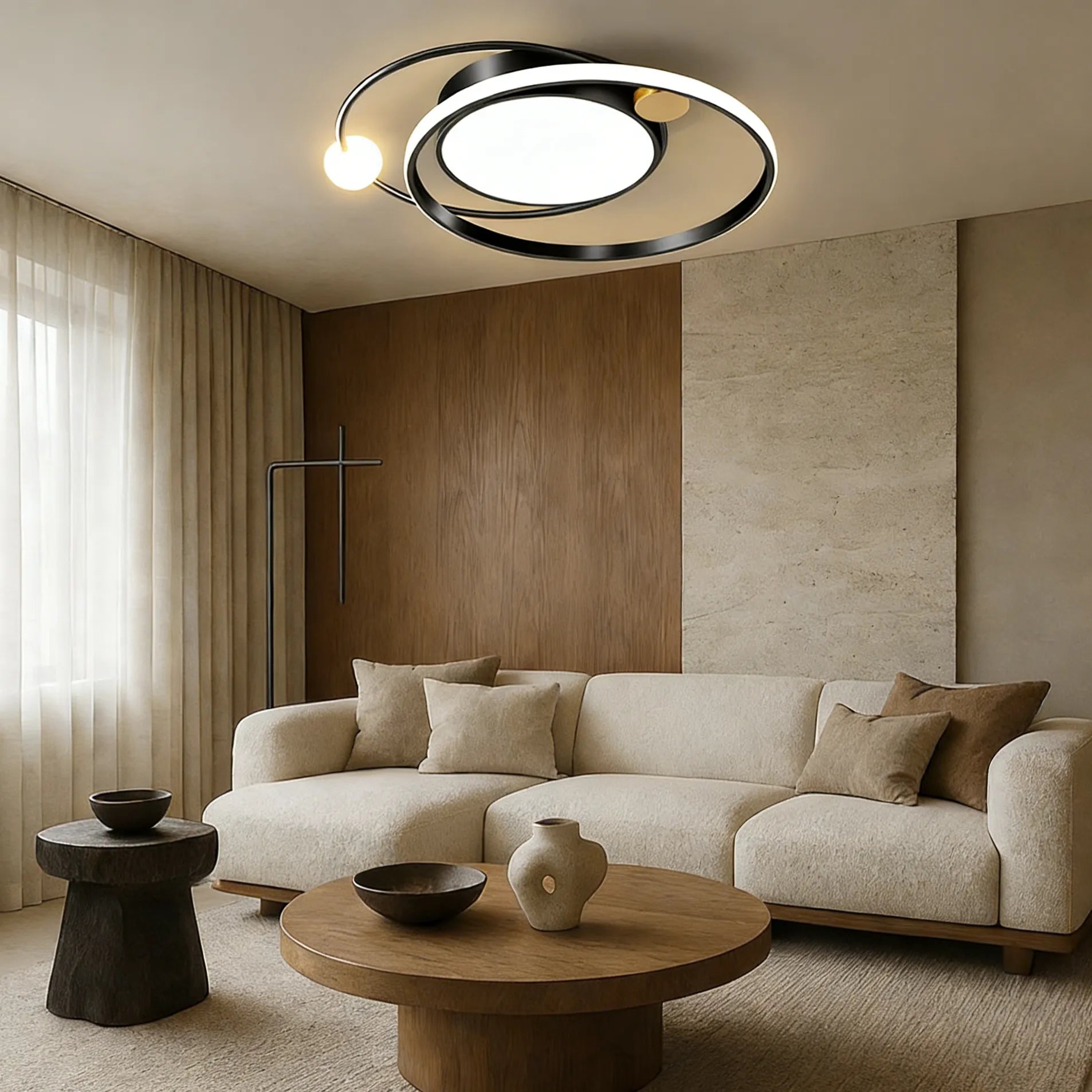 Lampada da soffitto rotonda in acrilico elegante