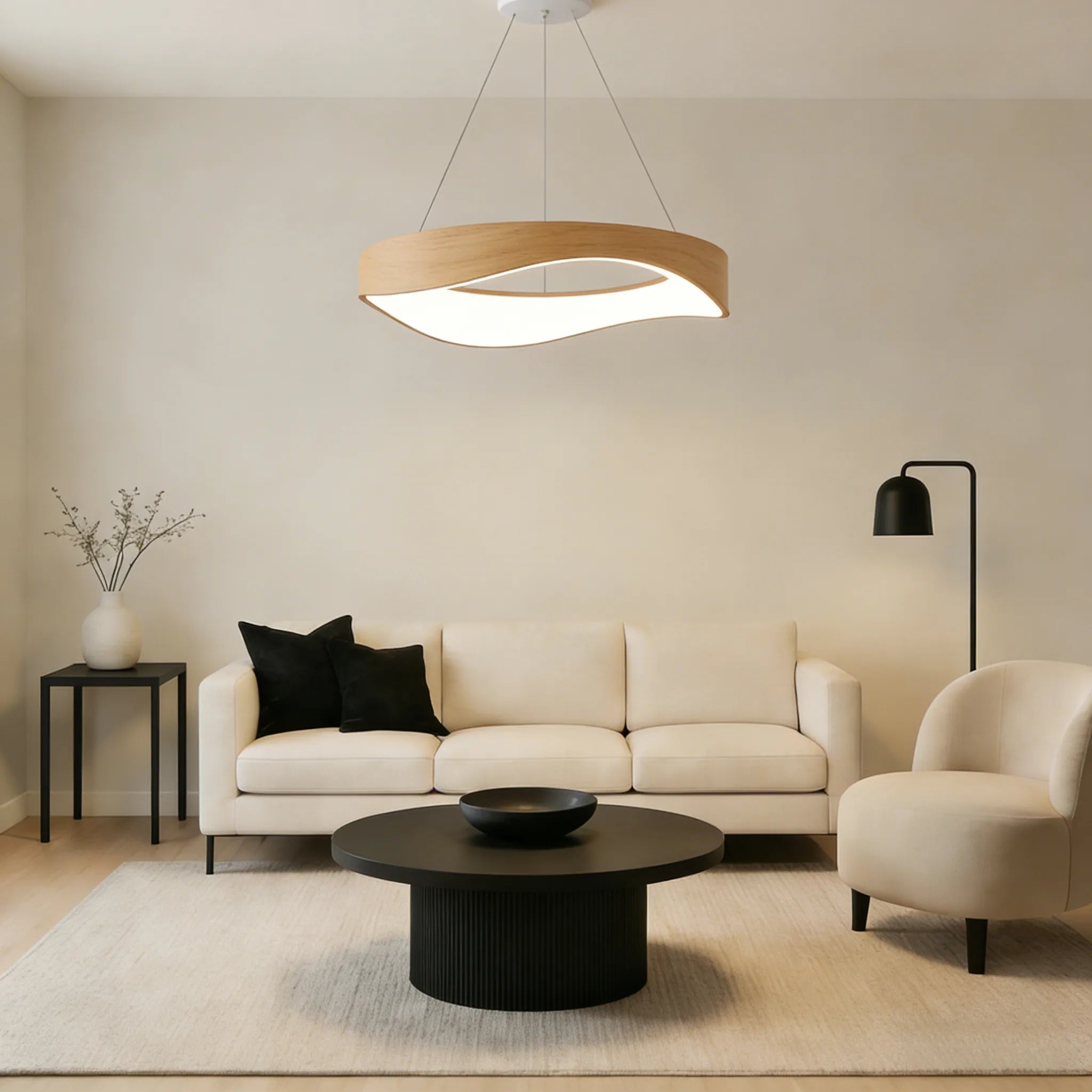 Lampada a Sospensione in Legno Nordic
