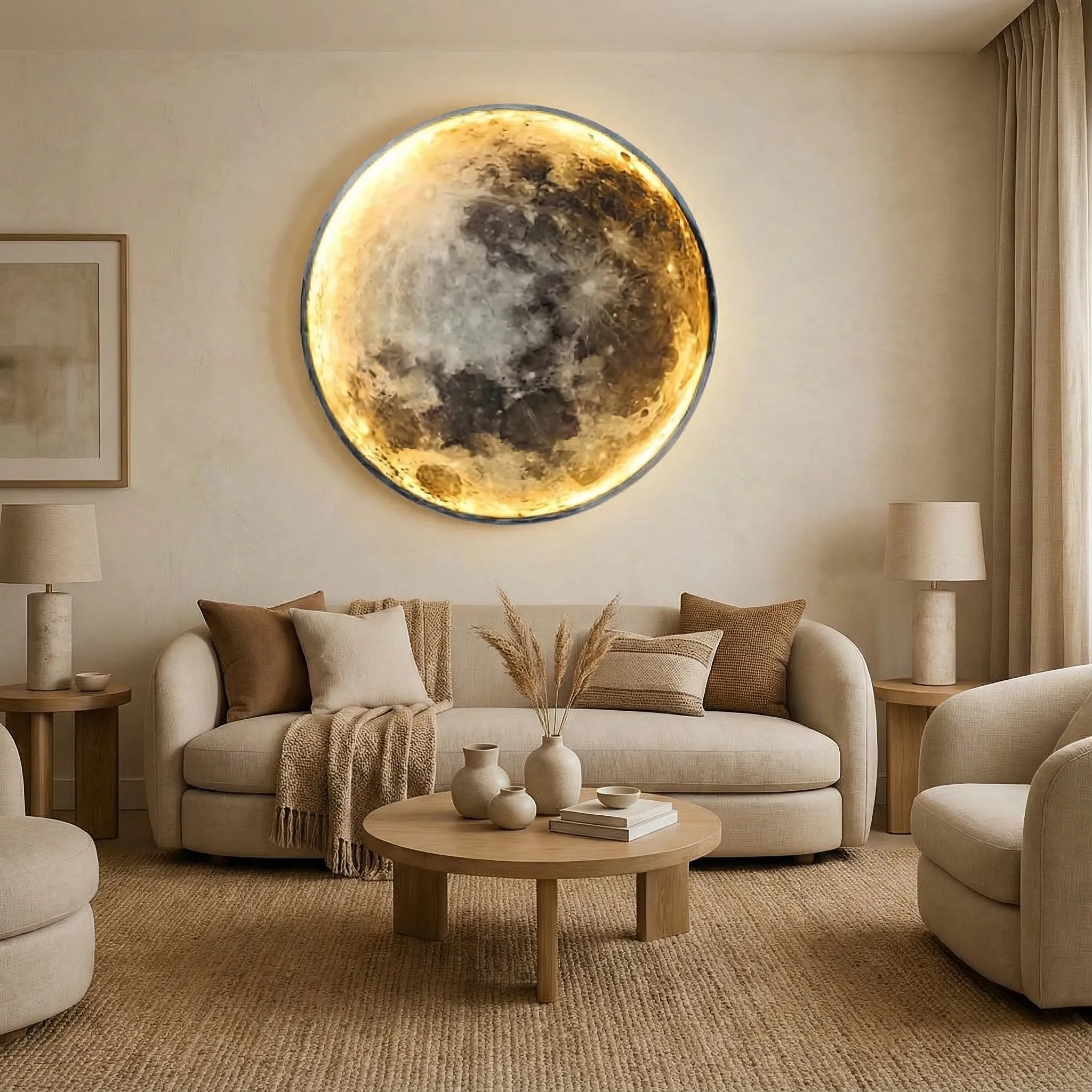Lampada da Parete Moderna Rotonda Luna