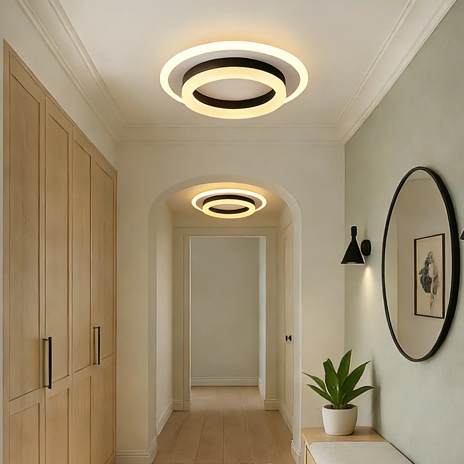 Lampada da soffitto quadrata creativa moderna