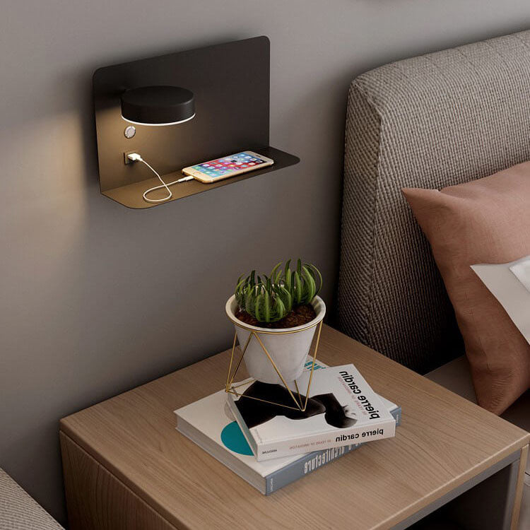 Lampada da Parete LED Quadrata Moderna Minimalista in Ferro e Acrilico Ricaricabile USB