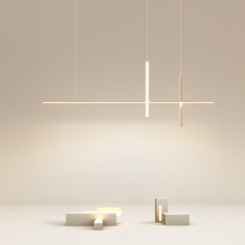 Lampadario a LED lungo minimalista moderno