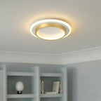 Lampada da soffitto moderna rotonda in metallo e acrilico