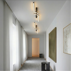 Moderna Semplice Luce da Soffitto LED in Alluminio Nero