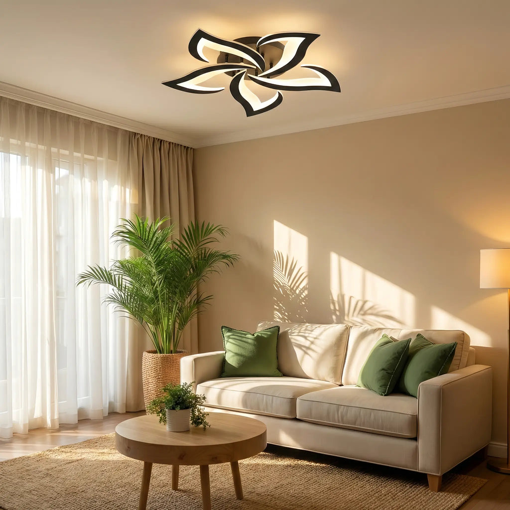 Moderna Lampada da Soffitto a Forma di Fiore Creativa
