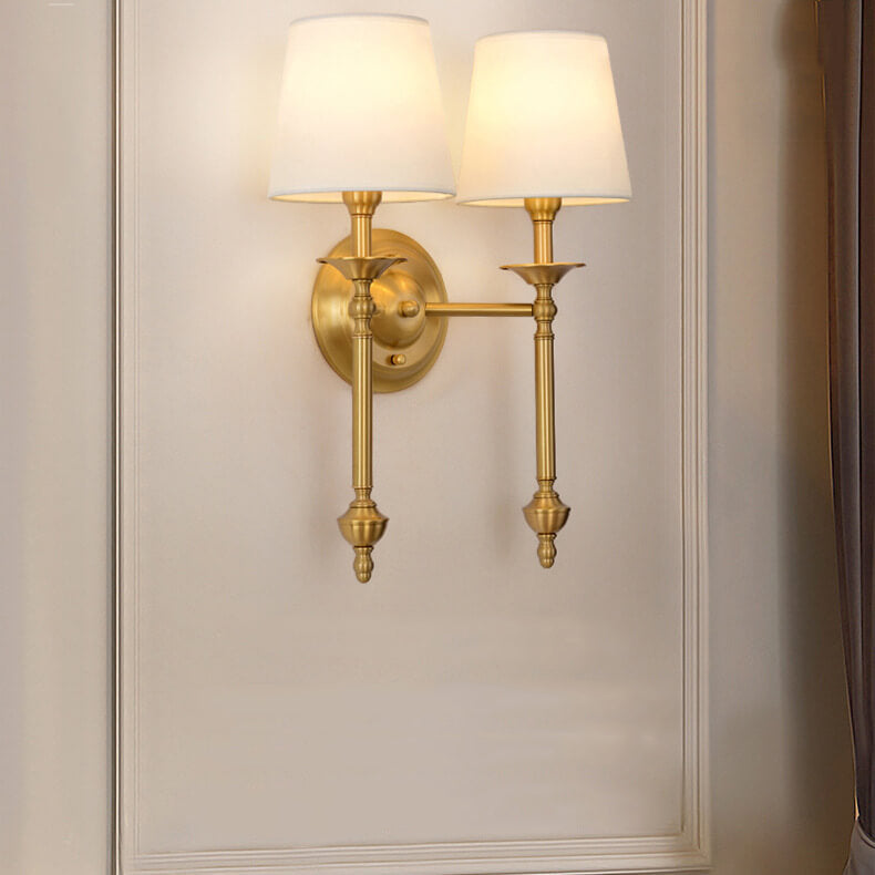Applique Moderno con Ombrello in Ottone 1/2 Luce