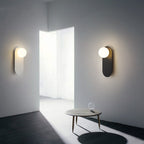 Base in Vetro Minimalista Nordico Lampada da Parete a 1 Luce