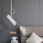 Luce a sospensione LED con spot moderno minimalista in oro a 1 luce