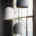Lampada a Sospensione Cilindrica in Cemento Creativo Nordic con 1 Luce