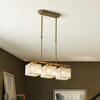 Nira | Lampada a sospensione in vetro multi-testa moderna nordica
